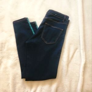 Camaïeu Jeans with green stripe (midrise skinny)